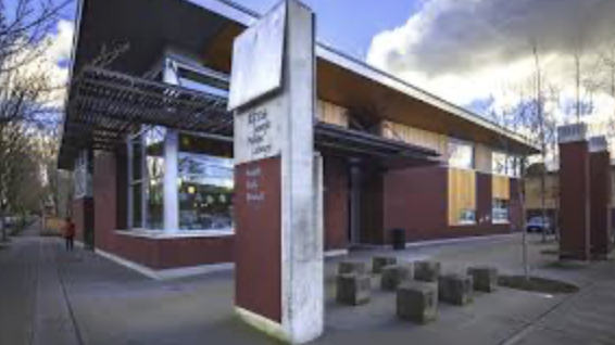 Front view of South Park Library